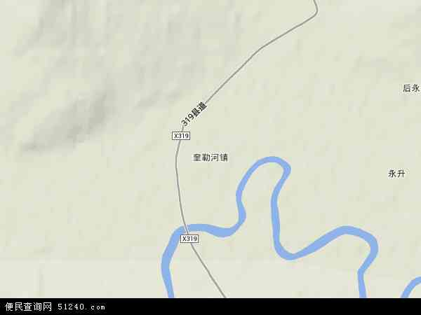 奎勒河镇地形图 - 奎勒河镇地形图高清版 - 2024年奎勒河镇地形图