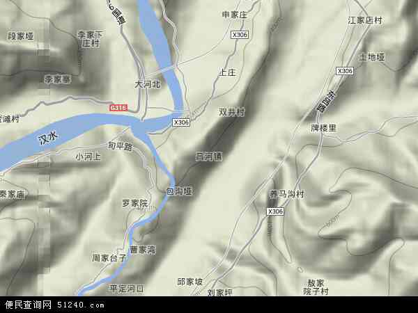 吕河镇地形图 - 吕河镇地形图高清版 - 2024年吕河镇地形图