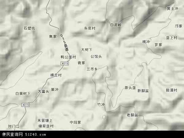 兰市乡地形图 - 兰市乡地形图高清版 - 2026年兰市乡地形图