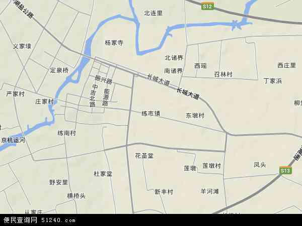 练市镇地形图 - 练市镇地形图高清版 - 2024年练市镇地形图