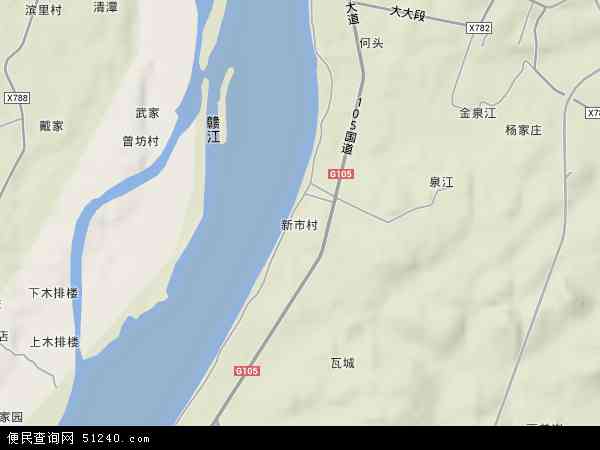 溧江镇地形图 - 溧江镇地形图高清版 - 2024年溧江镇地形图