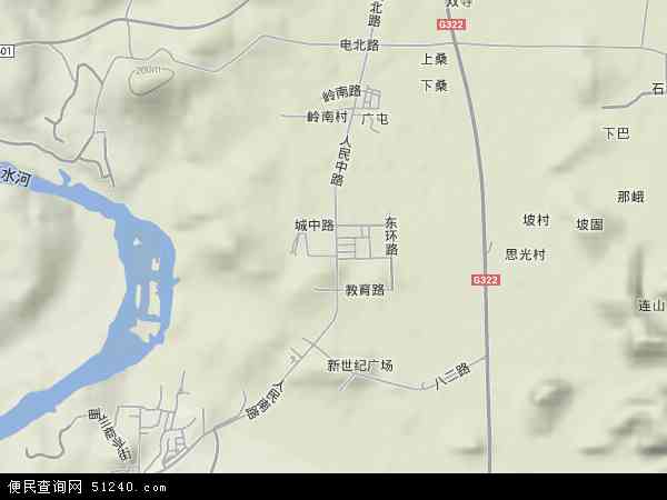 岭南镇地形图 - 岭南镇地形图高清版 - 2024年岭南镇地形图