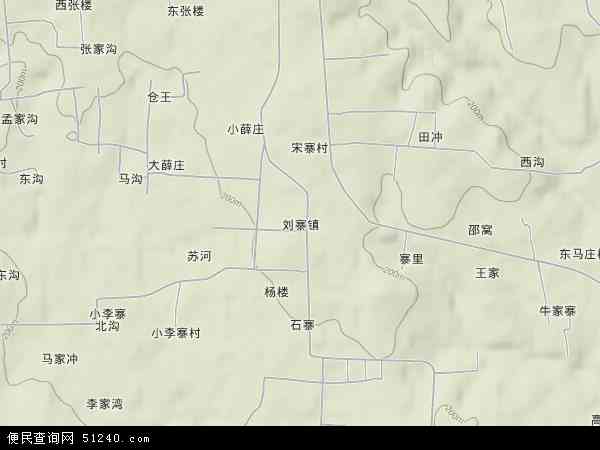 刘寨镇地形图 - 刘寨镇地形图高清版 - 2024年刘寨镇地形图