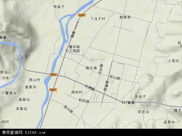 隆化县卫星地图图片