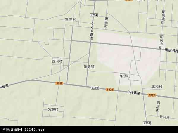 隆尧镇地形图 - 隆尧镇地形图高清版 - 2024年隆尧镇地形图