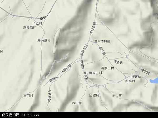 鲁沙尔镇地形图 - 鲁沙尔镇地形图高清版 - 2024年鲁沙尔镇地形图