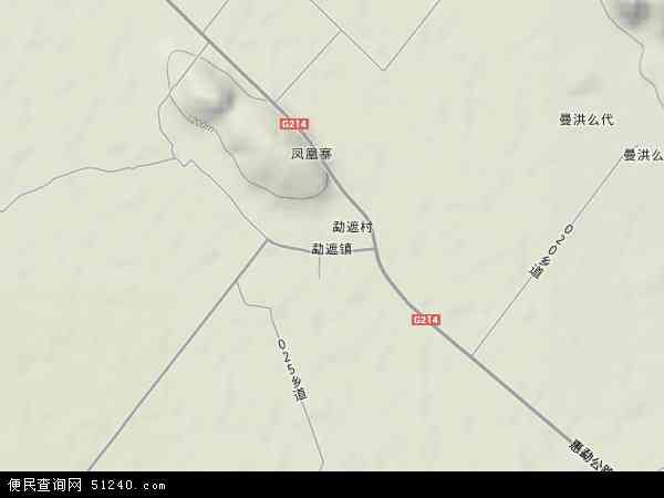 勐遮镇地形图 - 勐遮镇地形图高清版 - 2024年勐遮镇地形图