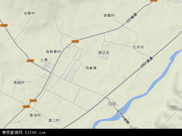 鸣皋镇地形图 - 鸣皋镇地形图高清版 - 2026年鸣皋镇地形图