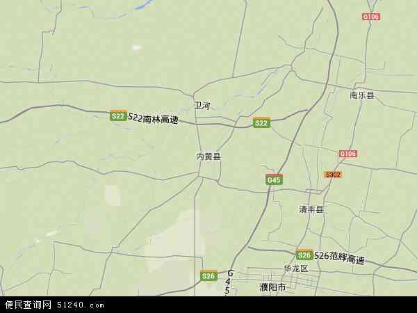 内黄县地形图 - 内黄县地形图高清版 - 2024年内黄县地形图