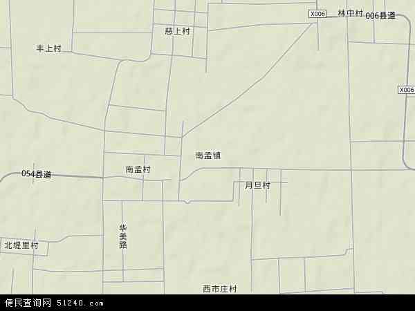 南孟镇地形图 - 南孟镇地形图高清版 - 2024年南孟镇地形图