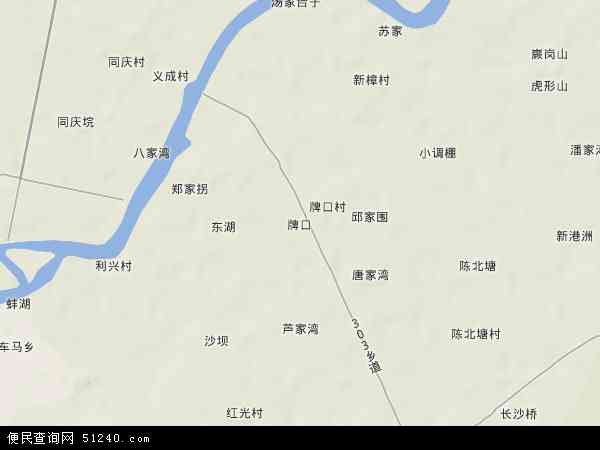 牌口乡地形图 - 牌口乡地形图高清版 - 2024年牌口乡地形图