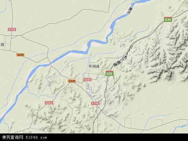 平阴县地形图 - 平阴县地形图高清版 - 2024年平阴县地形图