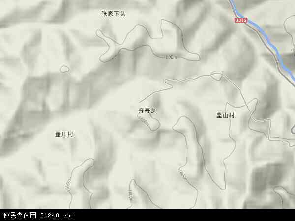 齐寿乡地形图 - 齐寿乡地形图高清版 - 2024年齐寿乡地形图