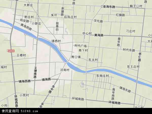 赣榆青口地图高清版图片