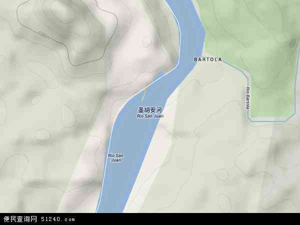 圣胡安河地形图 - 圣胡安河地形图高清版 - 2024年圣胡安河地形图
