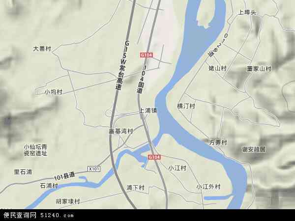 上浦镇地形图 - 上浦镇地形图高清版 - 2024年上浦镇地形图