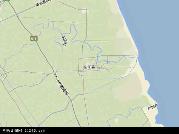 射阳河地图图片