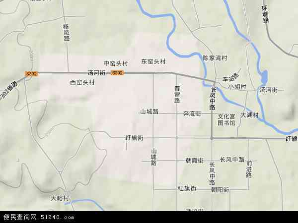 山城路地形图 - 山城路地形图高清版 - 2024年山城路地形图