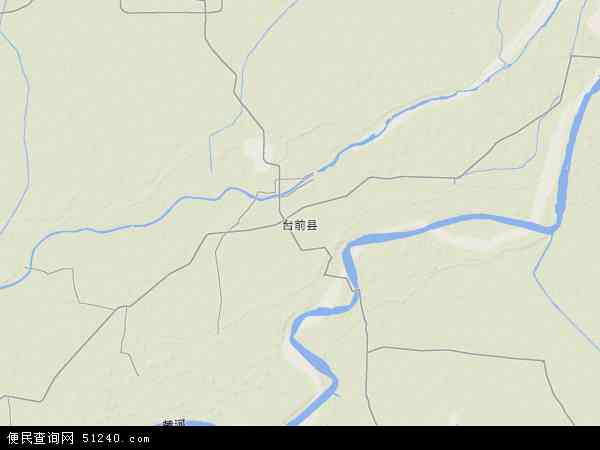 台前县地形地图