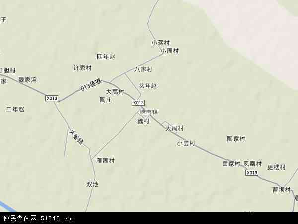 中国安徽省马鞍山市当涂县塘南镇地图(卫星地图)