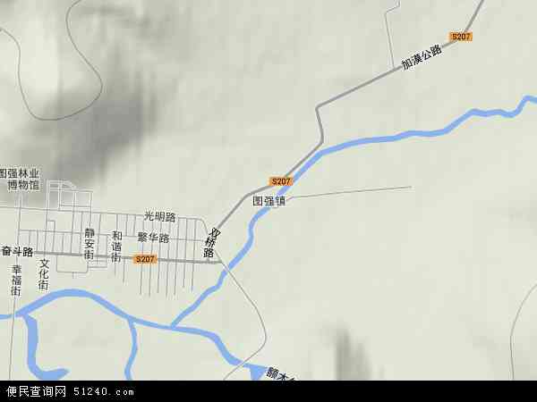 黑龙江省 大兴安岭地区 漠河县 图强镇本站收录有:2021图强镇卫星地图