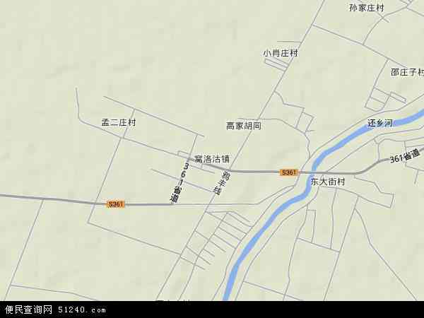 窝洛沽镇地形图 - 窝洛沽镇地形图高清版 - 2024年窝洛沽镇地形图