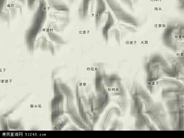 肖咀乡地形图 - 肖咀乡地形图高清版 - 2026年肖咀乡地形图