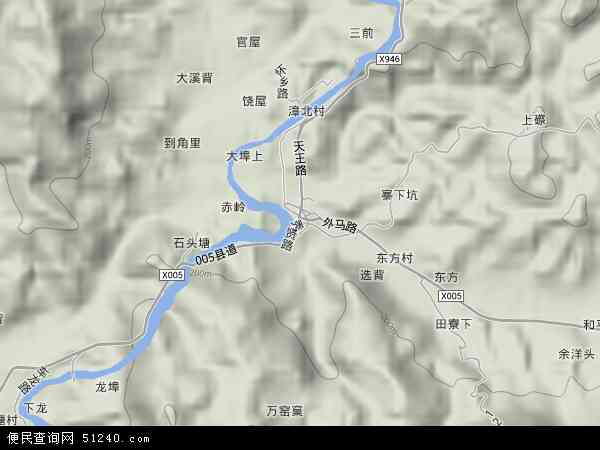 西河镇地形图 - 西河镇地形图高清版 - 2024年西河镇地形图