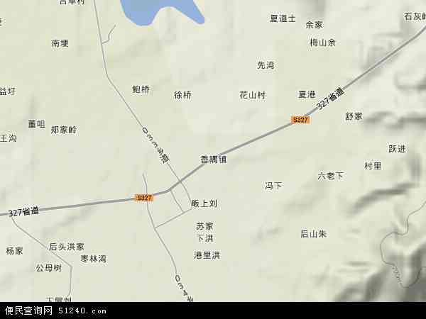 香隅镇地形图 - 香隅镇地形图高清版 - 2026年香隅镇地形图