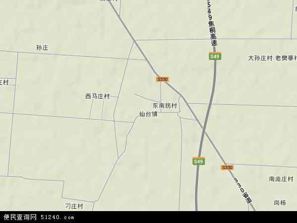 仙台镇地形图 - 仙台镇地形图高清版 - 2024年仙台镇地形图