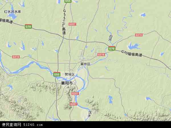 襄州区地形图 - 襄州区地形图高清版 - 2024年襄州区地形图