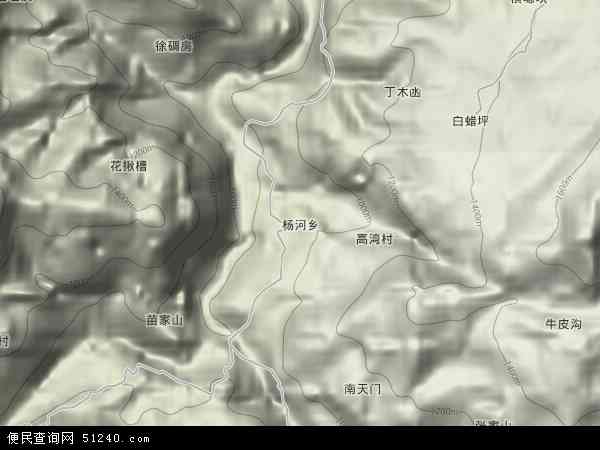 杨河乡地形图 - 杨河乡地形图高清版 - 2024年杨河乡地形图