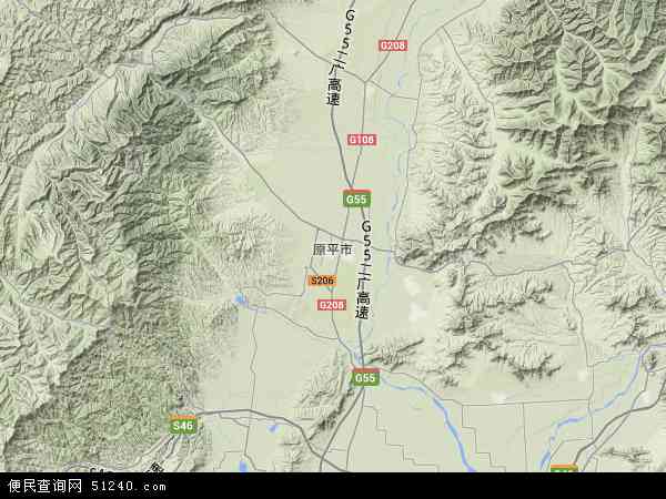  山西省 忻州市 原平市本站收录有:2021原平市地图高清版