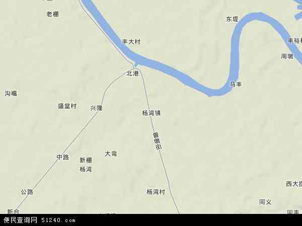 杨湾镇地形图 - 杨湾镇地形图高清版 - 2024年杨湾镇地形图
