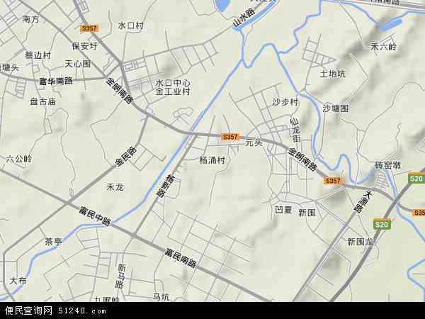 杨涌村地形图 - 杨涌村地形图高清版 - 2024年杨涌村地形图