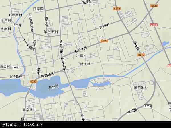 北京市延庆区地形图图片