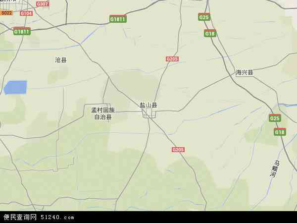 盐山县地图 乡镇图片