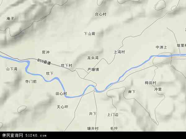 严塘镇地形图 - 严塘镇地形图高清版 - 2024年严塘镇地形图