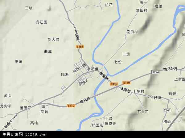 永汉镇地形图 - 永汉镇地形图高清版 - 2024年永汉镇地形图