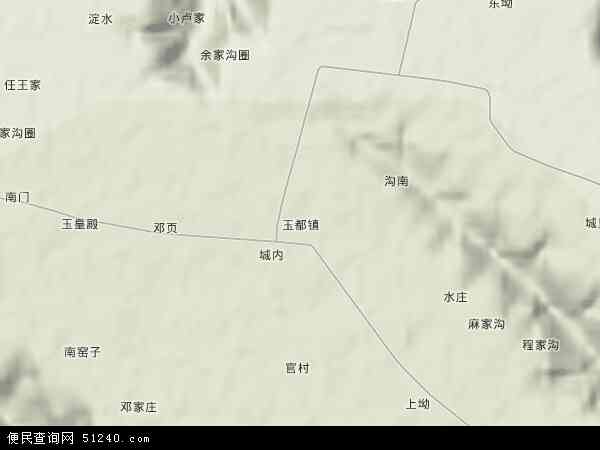 玉都镇地形图 - 玉都镇地形图高清版 - 2024年玉都镇地形图