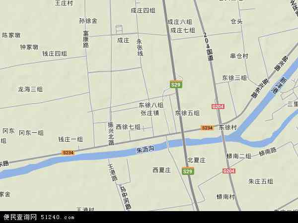 张庄地形图 - 张庄地形图高清版 - 2024年张庄地形图