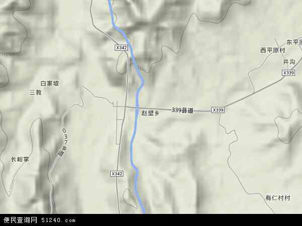 赵壁乡地形图 - 赵壁乡地形图高清版 - 2024年赵壁乡地形图
