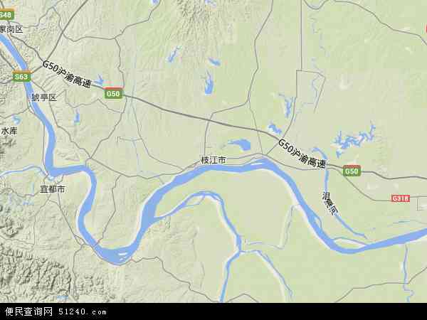 枝江市地形图 - 枝江市地形图高清版 - 2024年枝江市地形图
