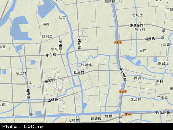 张浦镇地形图 - 张浦镇地形图高清版 - 2024年张浦镇地形图