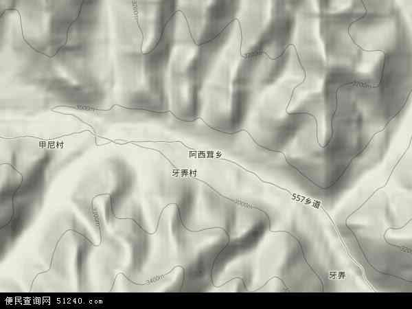 阿西茸乡地形图 - 阿西茸乡地形图高清版 - 2024年阿西茸乡地形图