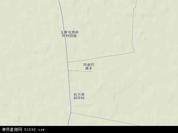 阿依巴格乡地形图 - 阿依巴格乡地形图高清版 - 2024年阿依巴格乡地形图