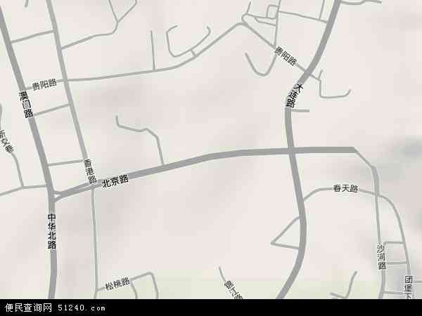 北京路地形图 - 北京路地形图高清版 - 2024年北京路地形图