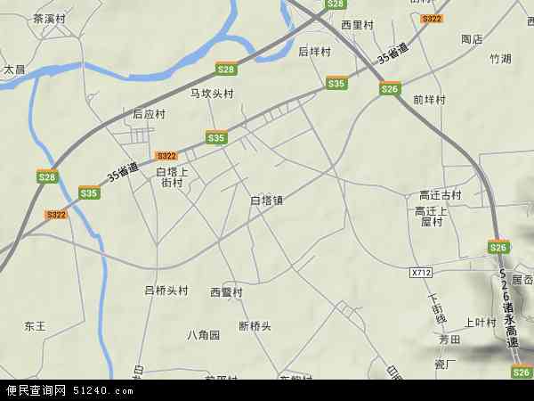 白塔镇地形图 - 白塔镇地形图高清版 - 2026年白塔镇地形图