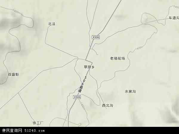 草原乡地形图 - 草原乡地形图高清版 - 2026年草原乡地形图