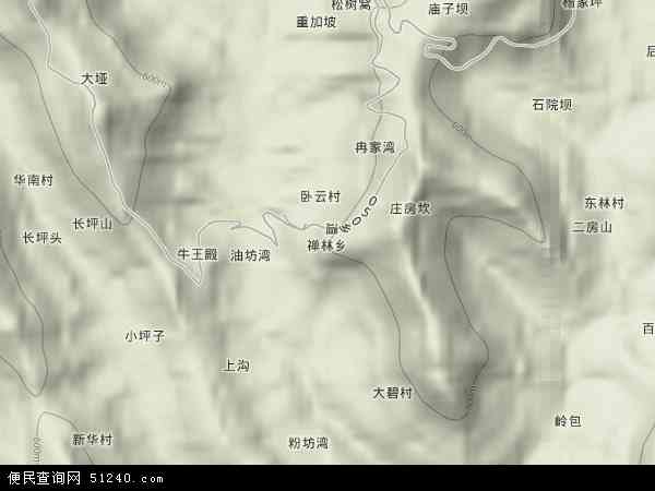 禅林乡地形图 - 禅林乡地形图高清版 - 2024年禅林乡地形图